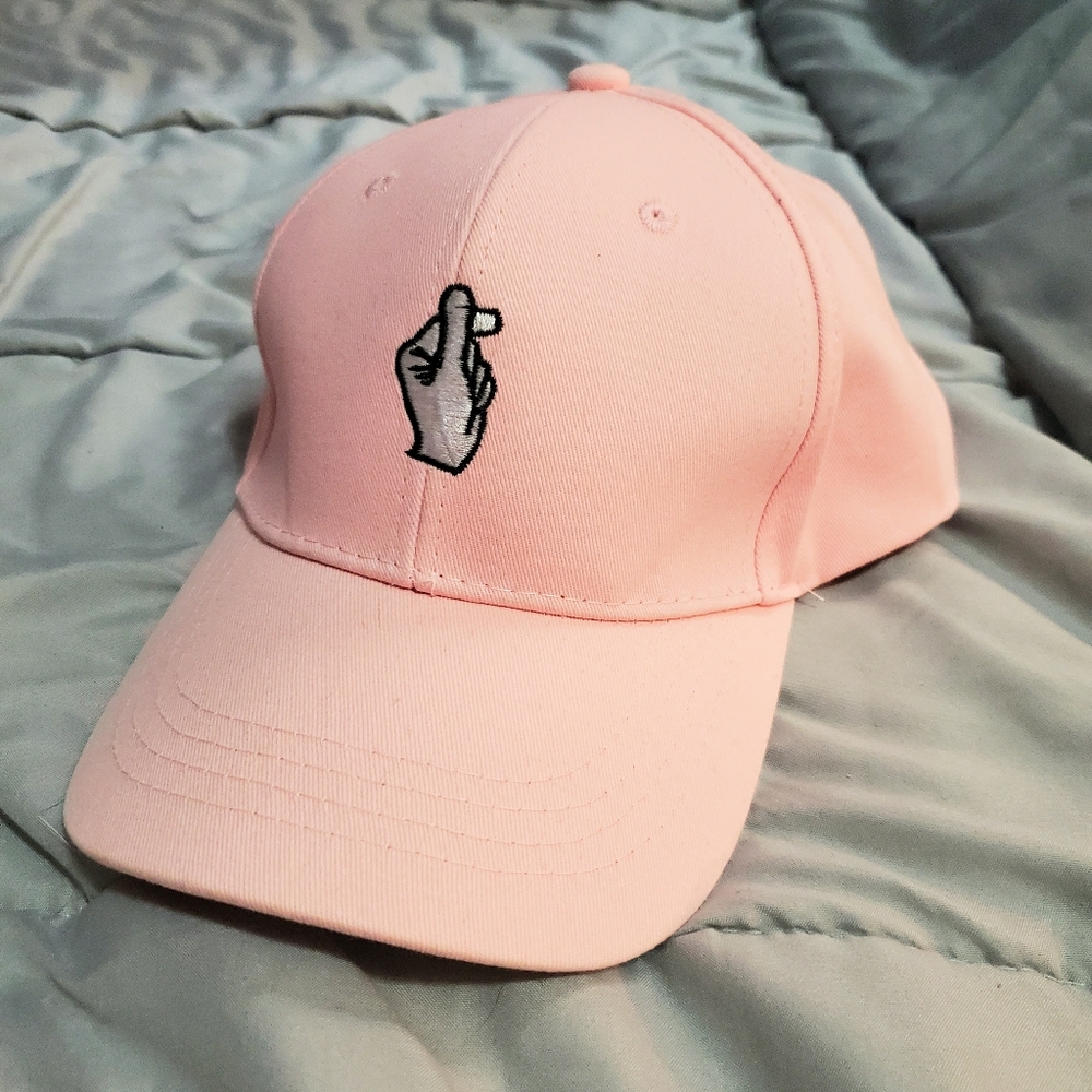 Love Symbol Kpop Pink Cap Hat